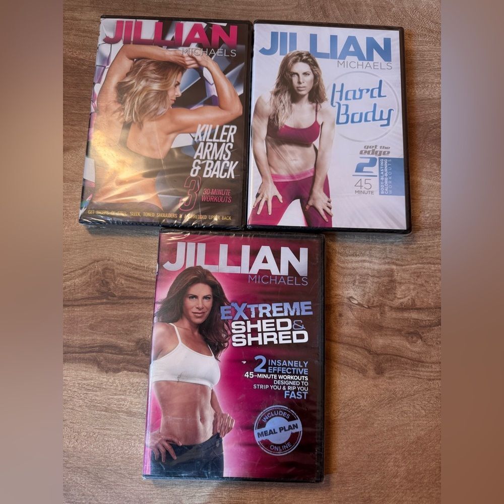 Jillian Michaels Work Out DVD bundle 3 Pack NWT Sealed Workout DVDs